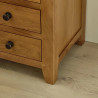 Marlborough 3 Drawer Bedside in Oak Finish leg