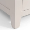 Richmond 3 Drawer Bedside Elephant Grey Lacquer leg