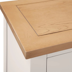 Richmond 3 Drawer Bedside Elephant Grey Lacquer top