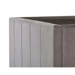 Daytona Bunk Bed in Grey Velvet Fabric top