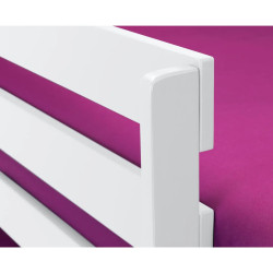 Bella Bunk Bed white siderail
