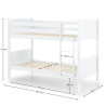 Bella Bunk Bed white dimensions