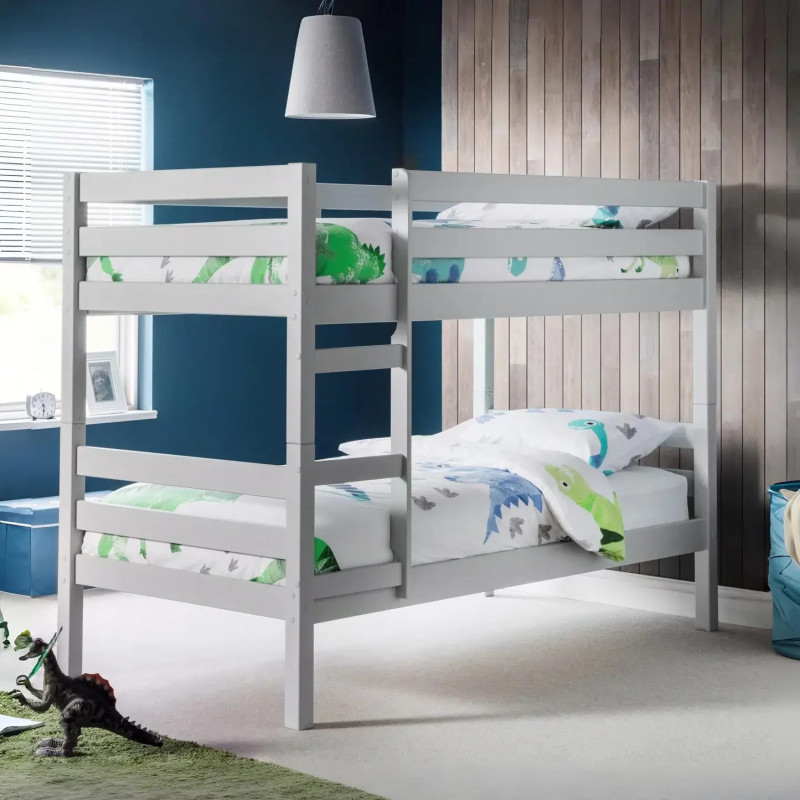 Camden Bunk Bed Dove Grey ladder