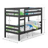 Camden Bunk Bed black dimensions