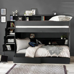 Camelot Staircase Bunk Bed black