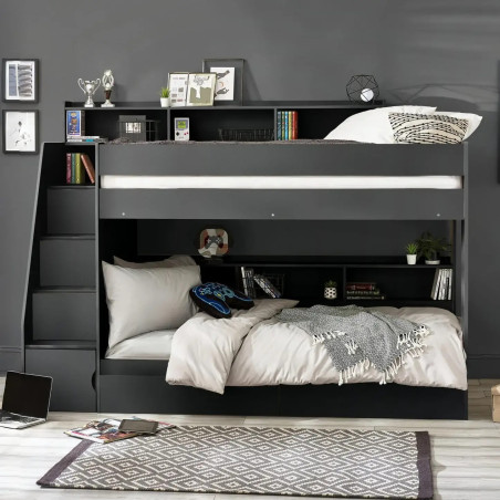 Camelot Staircase Bunk Bed black main