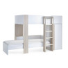 Horizon Bunk Bed in Pale Wood And White front