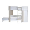 Horizon Bunk Bed in Pale Wood And White frontside