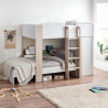 Horizon Bunk Bed in Pale Wood And White room view
