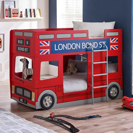 London Bus Bunk Bed Red