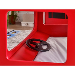 London Bus Bunk Bed Red steering