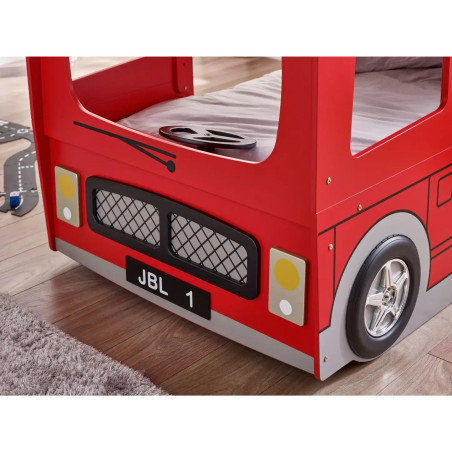 London Bus Bunk Bed Red back