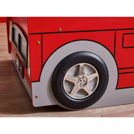 London Bus Bunk Bed Red wheel