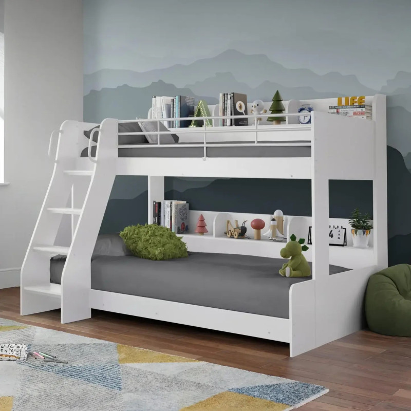 Domino Triple Sleeper Bunk Bed White