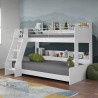 Domino Triple Sleeper Bunk Bed White