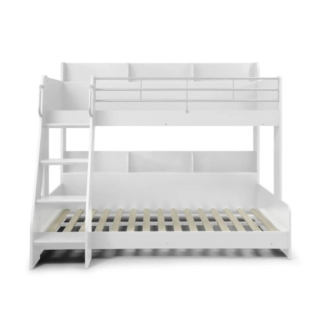 Domino Triple Sleeper Bunk Bed White front