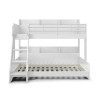Domino Triple Sleeper Bunk Bed White front