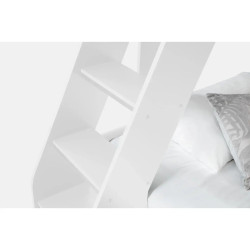 Domino Triple Sleeper Bunk Bed White ladder
