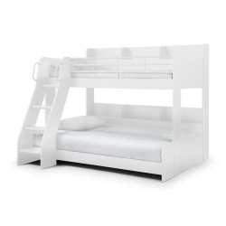 Domino Triple Sleeper Bunk Bed White bottom