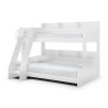 Domino Triple Sleeper Bunk Bed White bottom