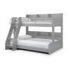 Domino Triple Sleeper Bunk Bed light grey side