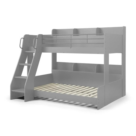 Domino Triple Sleeper Bunk Bed light grey without mattress