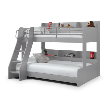 Domino Triple Sleeper Bunk Bed light grey bottom