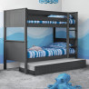 Maine Bunk Bed - Converts into Two Single Beds black