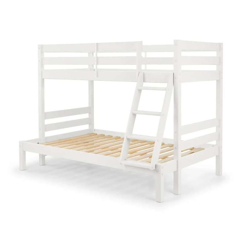Merlin Triple Sleeper Bunk Bed white slats