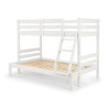 Merlin Triple Sleeper Bunk Bed white slats