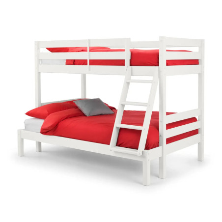 Merlin Triple Sleeper Bunk Bed white side