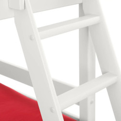 Merlin Triple Sleeper Bunk Bed white ladder