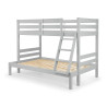 Merlin Triple Sleeper Bunk Bed dove grey slats