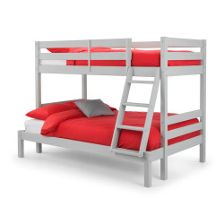 Merlin Triple Sleeper Bunk Bed dove grey side