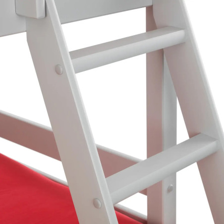 Merlin Triple Sleeper Bunk Bed dove grey ladder