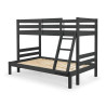 Merlin Triple Sleeper Bunk Bed black slats