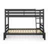 Merlin Triple Sleeper Bunk Bed black front