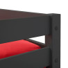 Merlin Triple Sleeper Bunk Bed black siderail