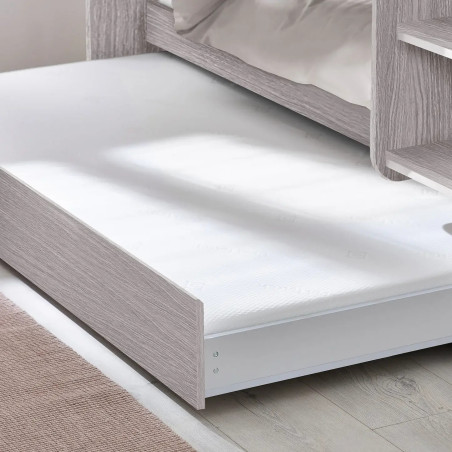 Mars Bunk And Under Bed grey oak bottom