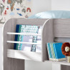 Mars Bunk And Under Bed grey oak side rail