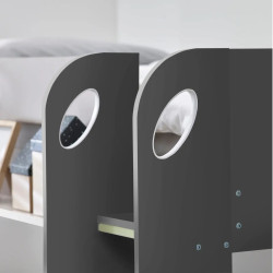 Mars Bunk And Under Bed black ladder