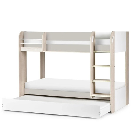 Mars Bunk And Under Bed taupe and white