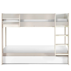 Mars Bunk And Under Bed taupe and white front