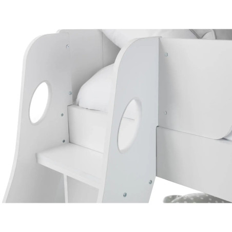 Orion Triple Sleeper Bunk Bed white ladder