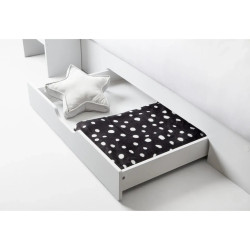 Orion Triple Sleeper Bunk Bed white drawer