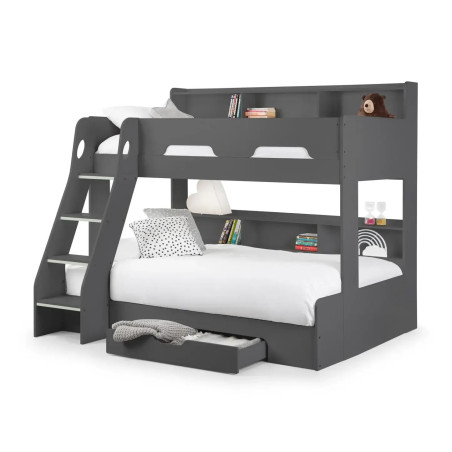 Orion Triple Sleeper Bunk Bed black drawer