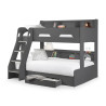 Orion Triple Sleeper Bunk Bed black drawer