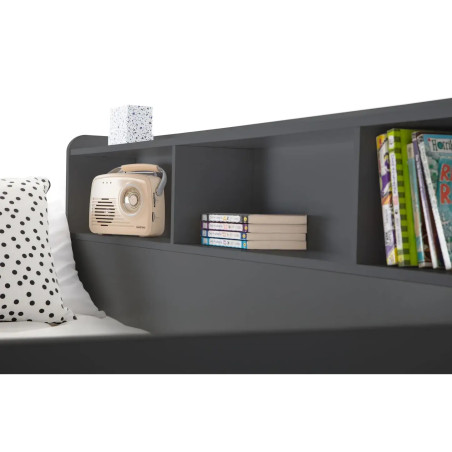 Orion Triple Sleeper Bunk Bed black shelf