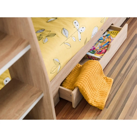 Orion Single Bunk Bed sonoma oak bottom