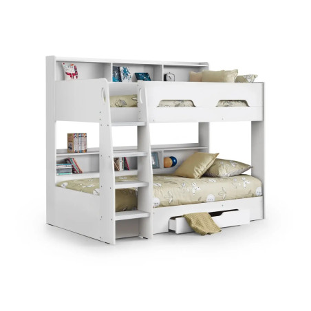 Orion Single Bunk Bed white side